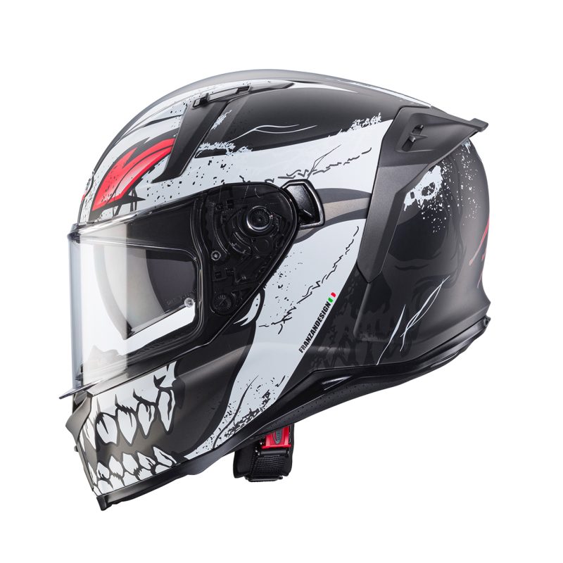 CABERG AVALON X PUNK MATT BLACK/GREY/RED