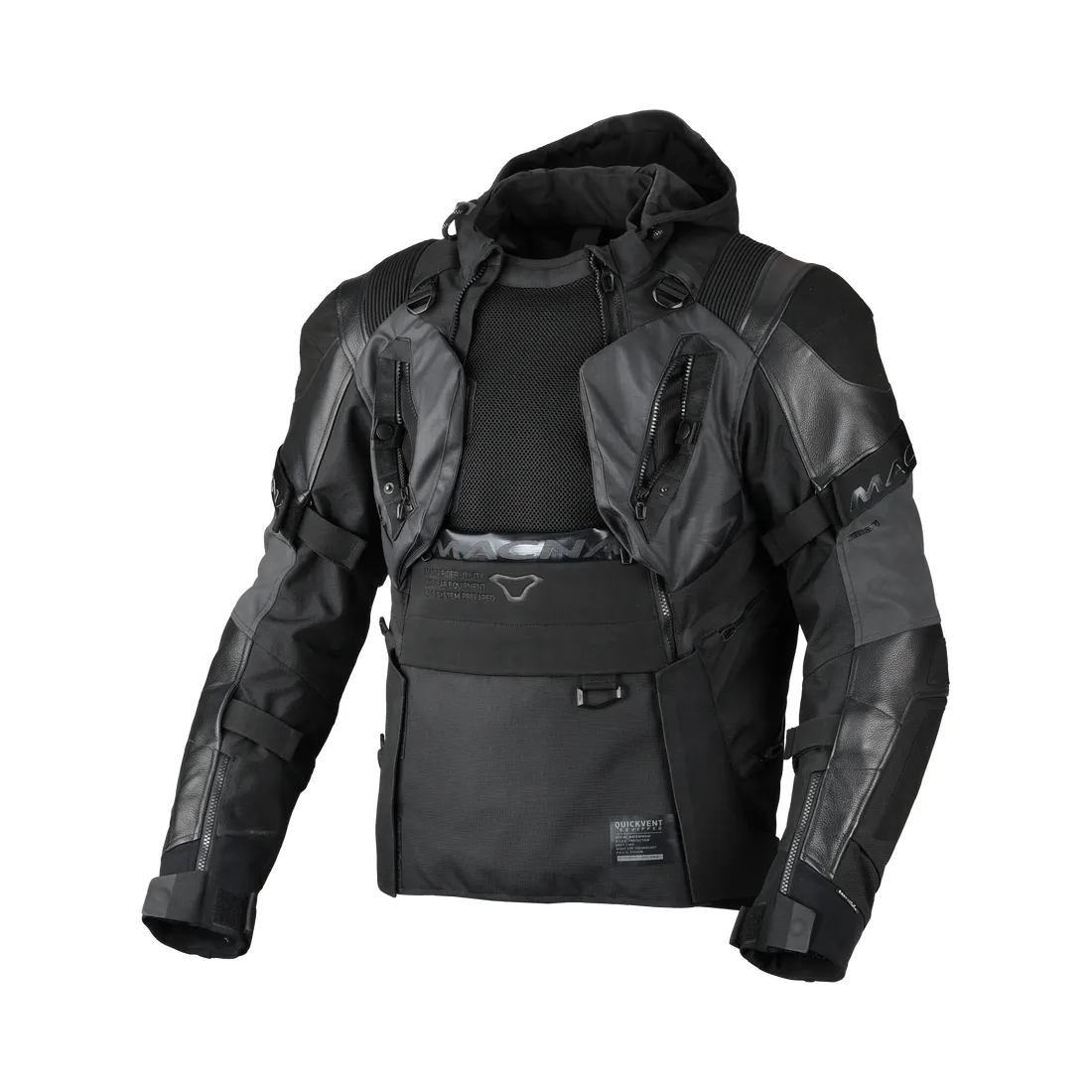 Macna Tryton Crna Moto Jakna - Slika 3