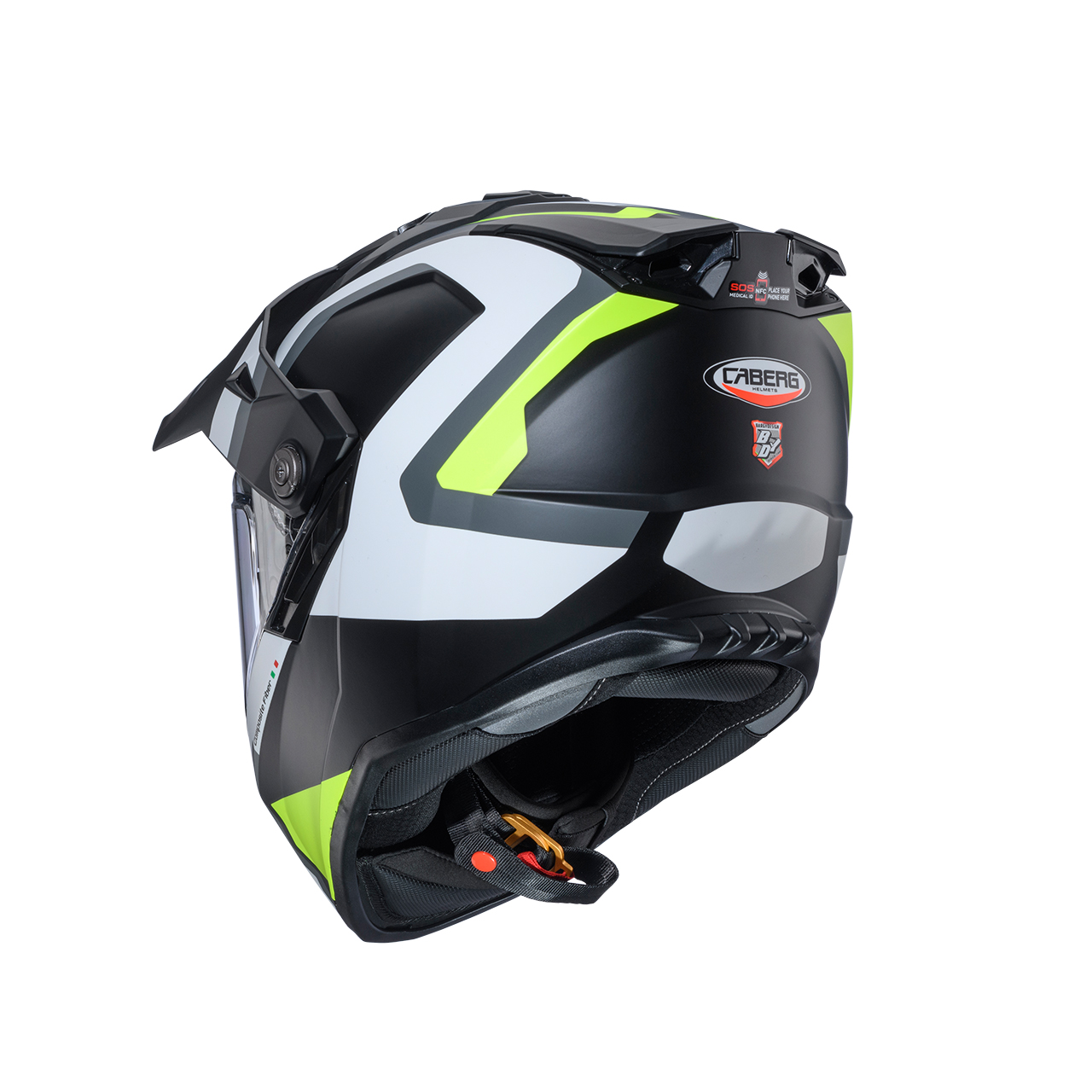 Caberg Tanami Scram Mat Crna/Sivo/Bela/Fluo Žuta - Slika 3