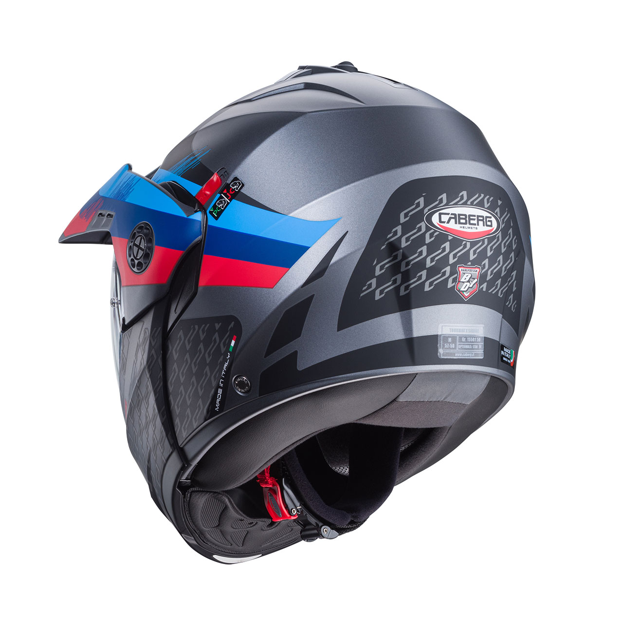 CABERG TOURMAX X SARABE MAT SIVA/CRNA/BMW - Slika 4