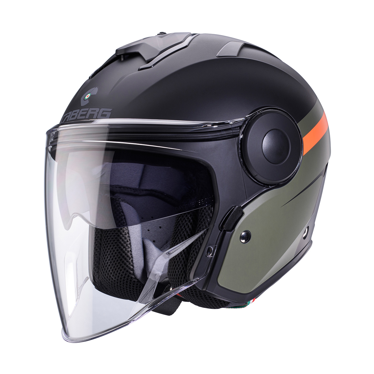 Caberg Soho Zephyr Mat Crna/SMB Zelena/Narandžasta