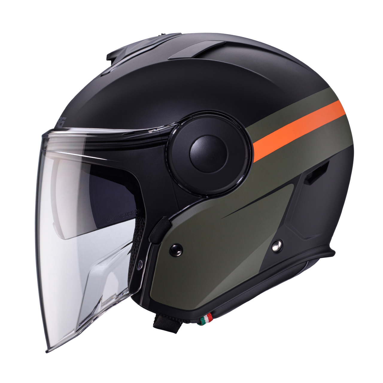 Caberg Soho Zephyr Mat Crna/SMB Zelena/Narandžasta - Slika 2