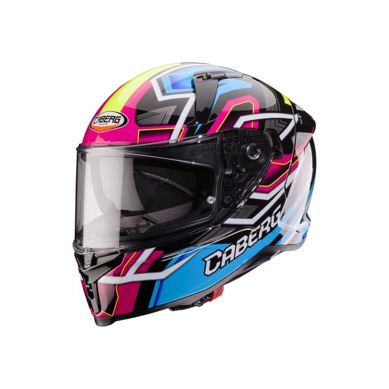 Caberg Avalon X Brama Crna/Svetlo Plava/Žuta Fluo/Roze