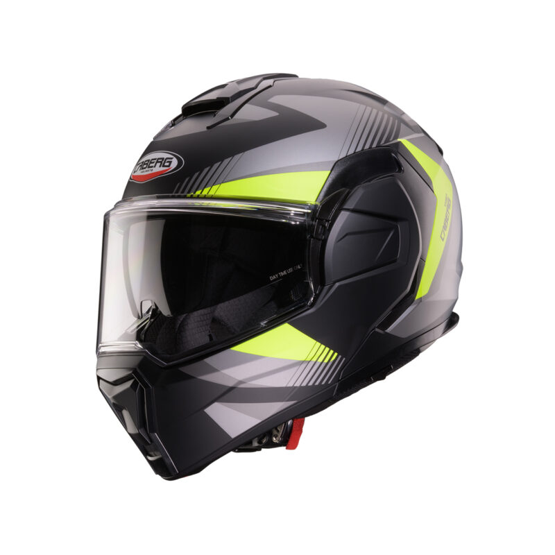 Caberg Trip Lunar Mat Crna/Siva/Fluo Žuta