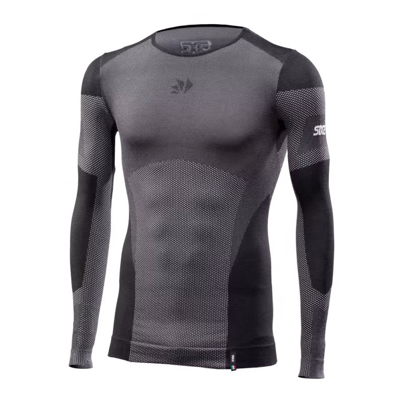 SIXS BT TS2L V2 Aktivna Letnja Majica Dugi Rukav Black Carbon