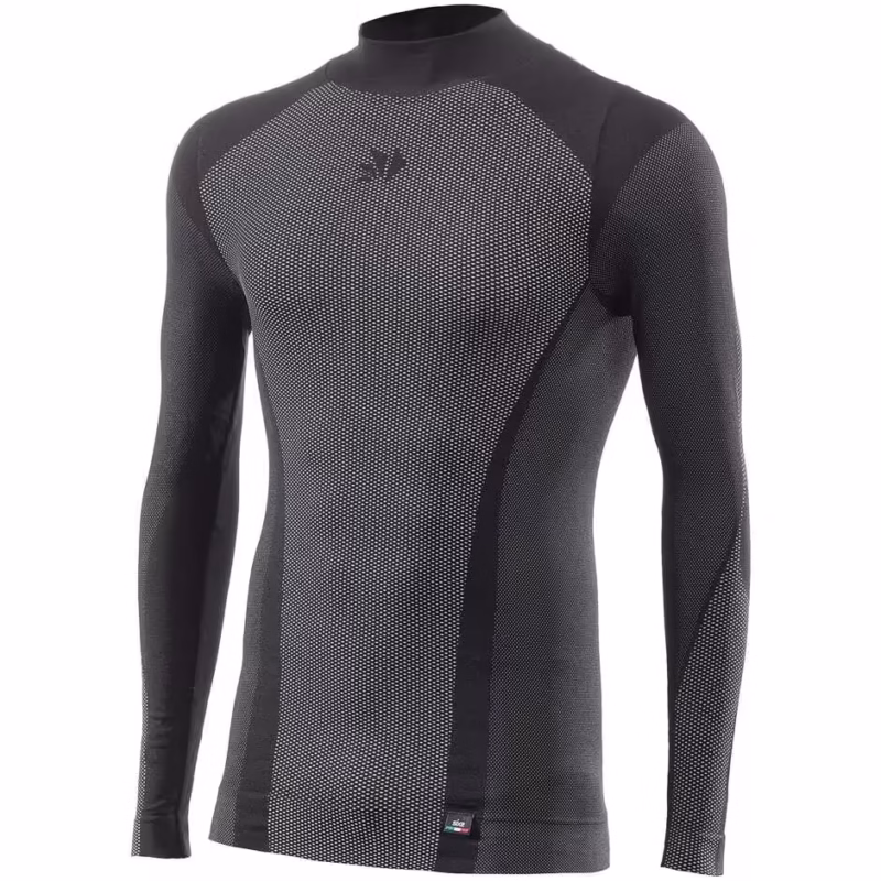 SIXS TS3 V2 Black Carbon Long Sleeve Turtleneck 4 Seasons